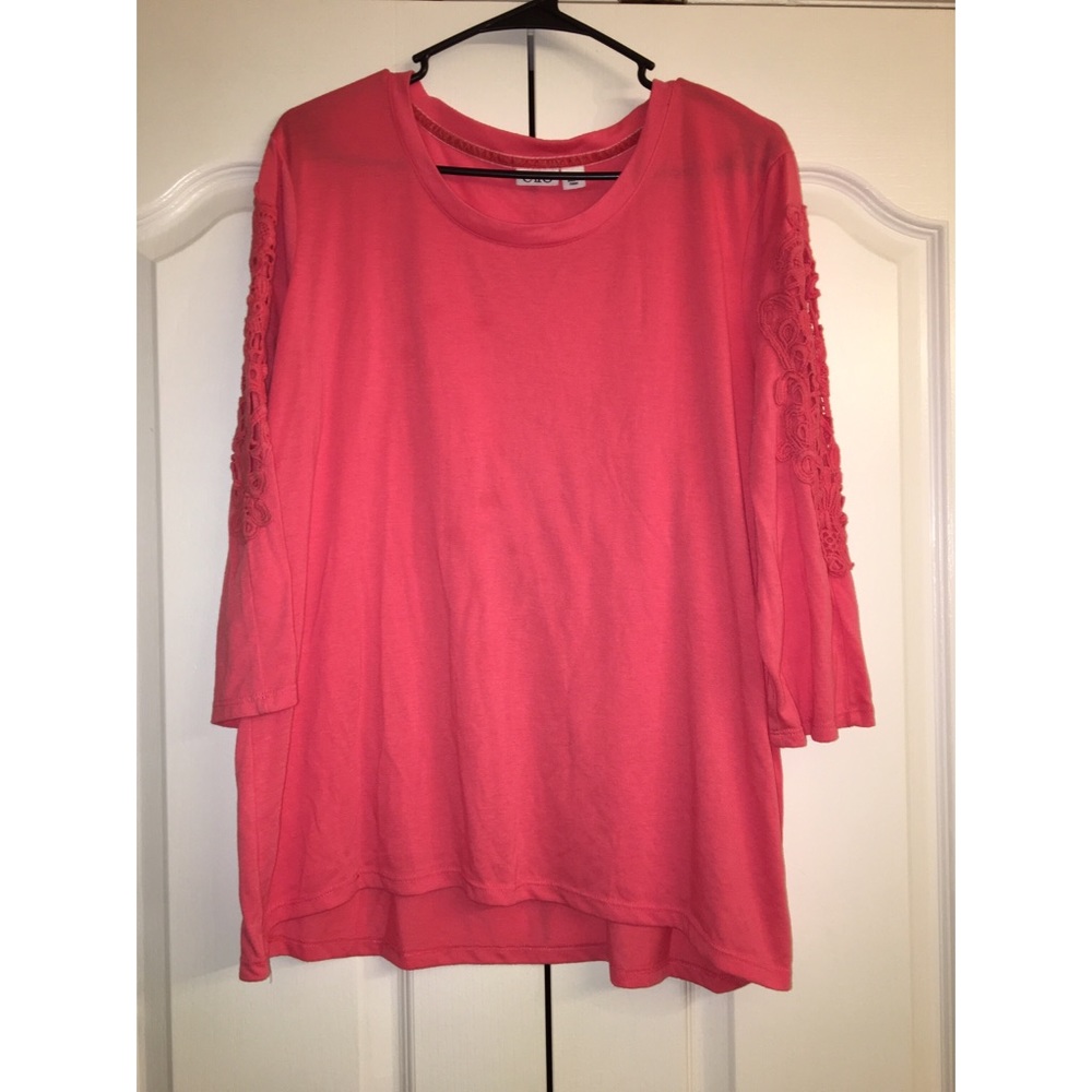 💕Coral Lace Tunic💕